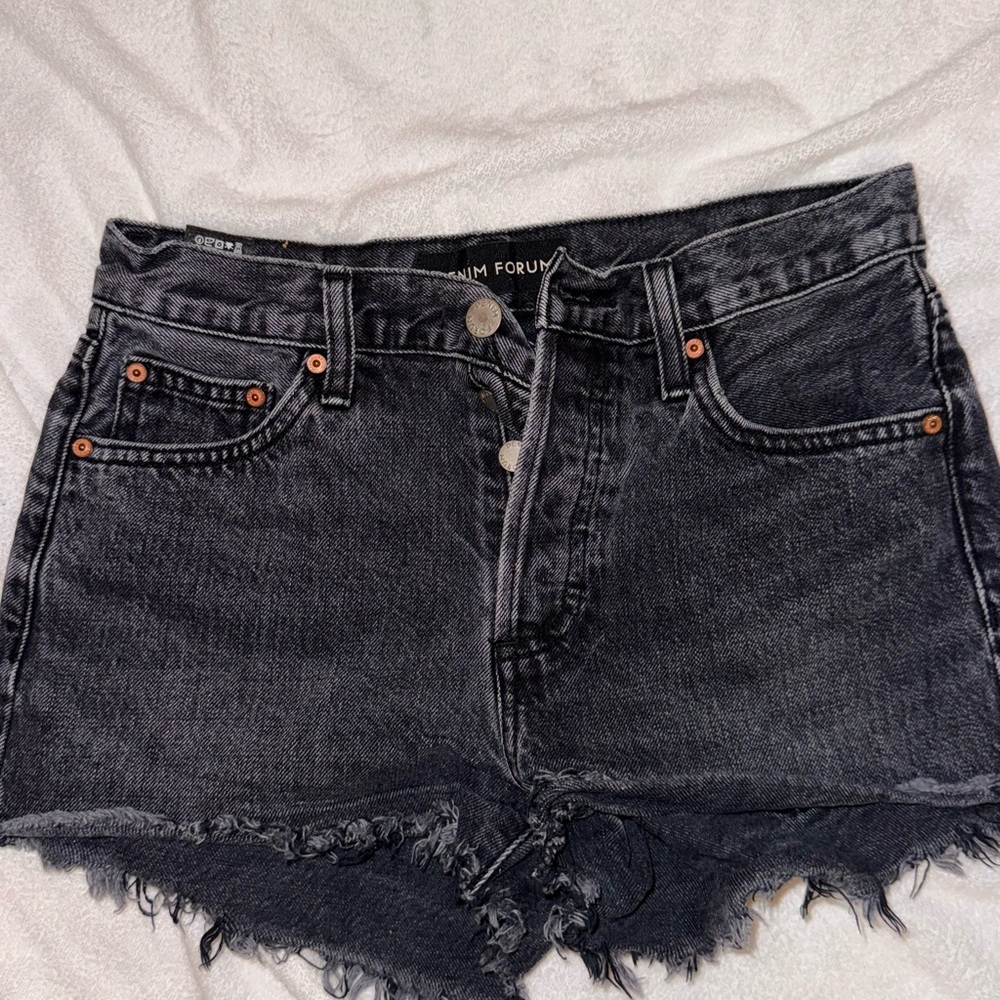 Denim Forum Charcoal Jean Shorts